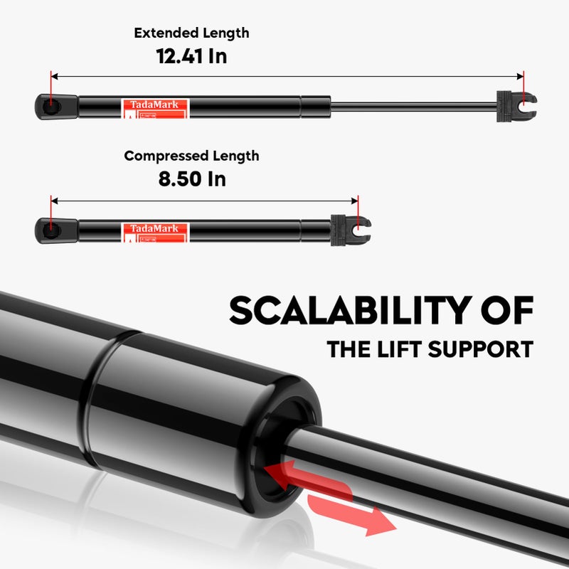 TadaMark Front Hood Lift Supports Shock Struts Compatible with Charger 2006-2010, Magnum 2005-2008, Chrysler 300 2005-2010, Challenger 2008-2012, 6303, 2 Pcs - Image 5